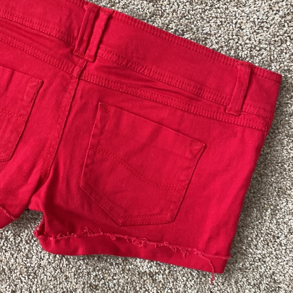 Blue Asphalt Distressed Denim Cuff Shorts - Picture 13 of 13